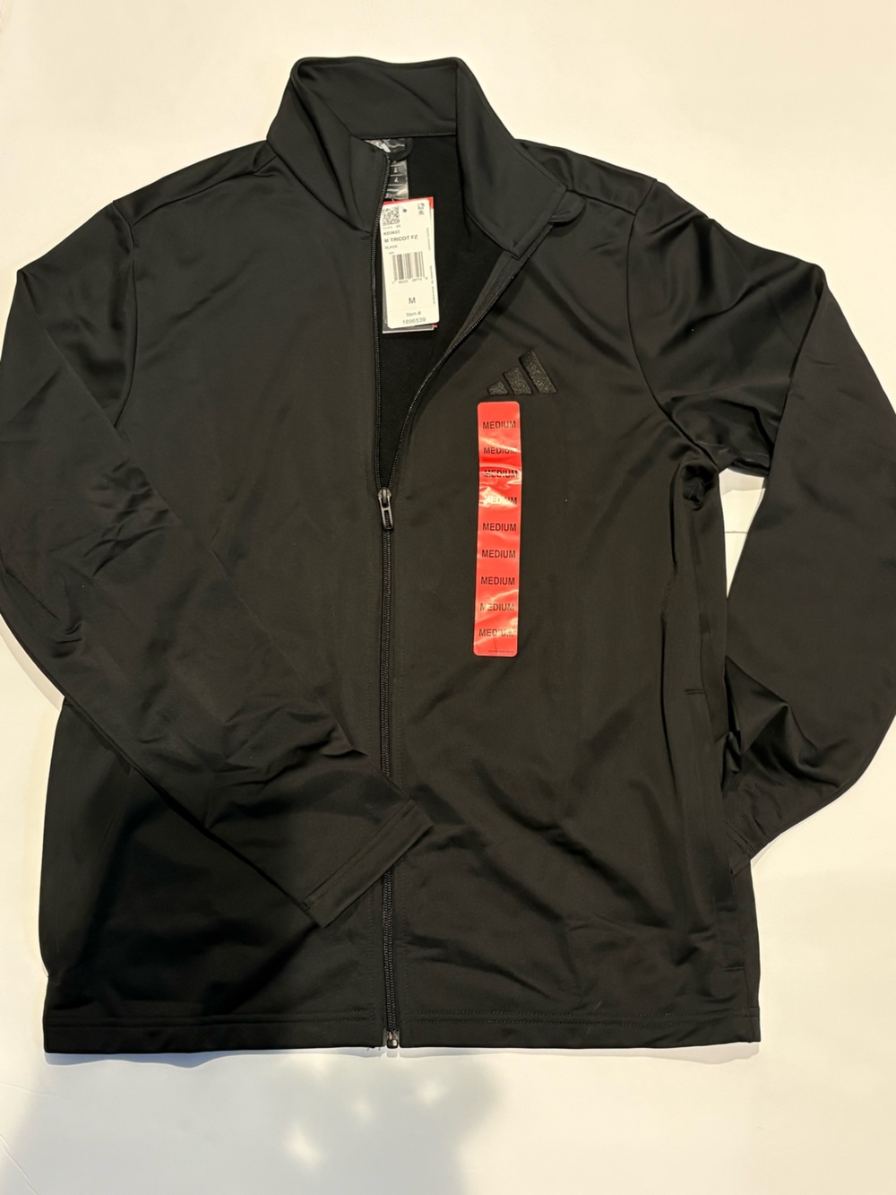 adidas Black Full-Zip Track Jacket